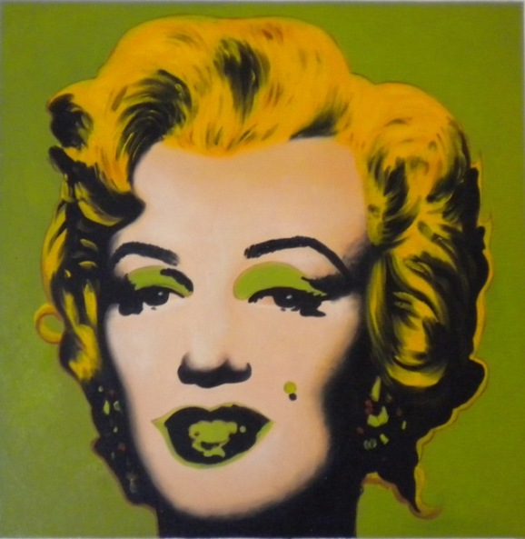 Vendita falso d'autore Marylin Green di Andy Warhol